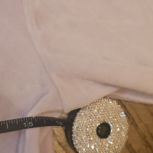 Adidas Velour Ribbed Lavender Sweatshirt Size 6 - Picture 6 of 12